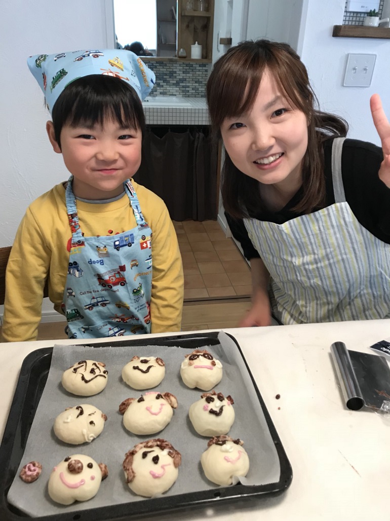 ナチュラルな家　かわいいお家　京都　親子パン