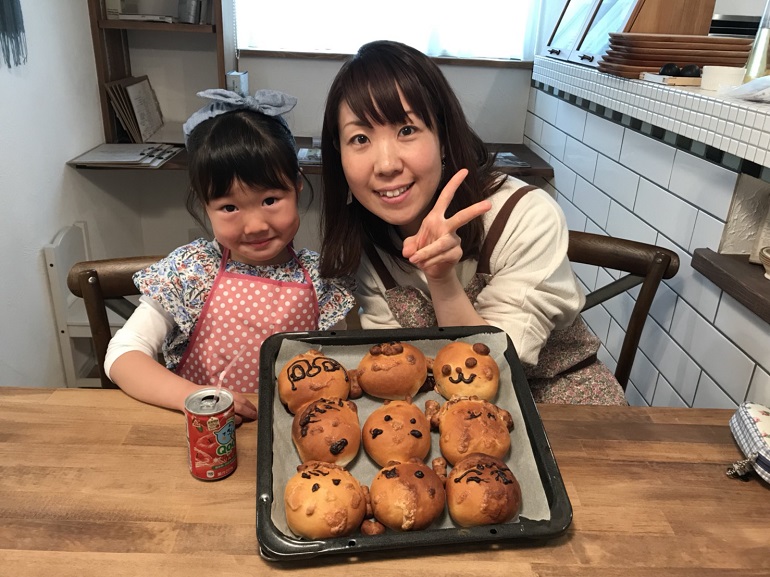 ナチュラルな家　かわいいお家　京都　親子パン