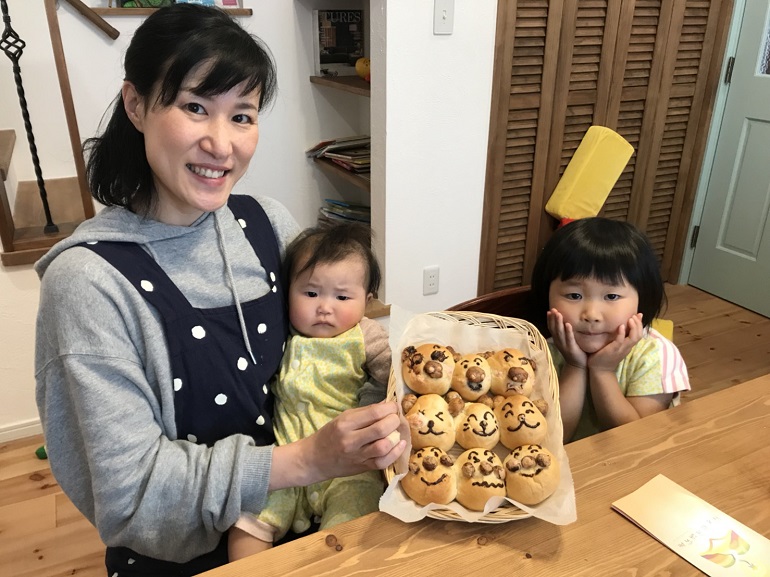 ナチュラルな家　かわいいお家　京都　親子パン