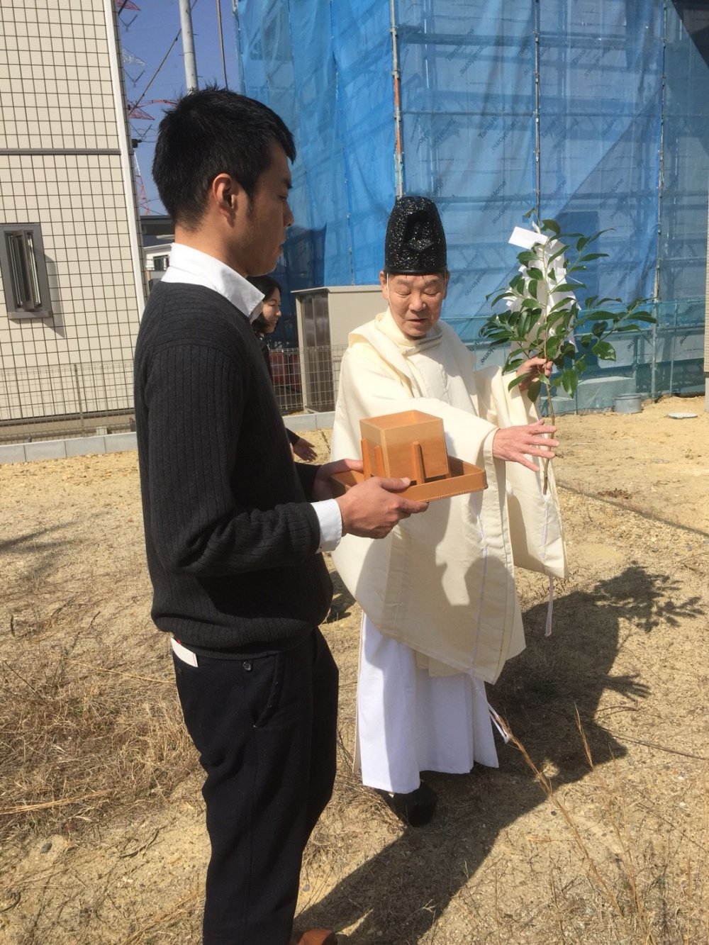 ナチュラルな家　かわいいお家　京都　地鎮祭