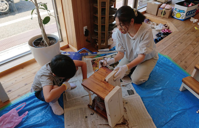 ナチュラルな家　かわいいお家　京都　ワークショップ